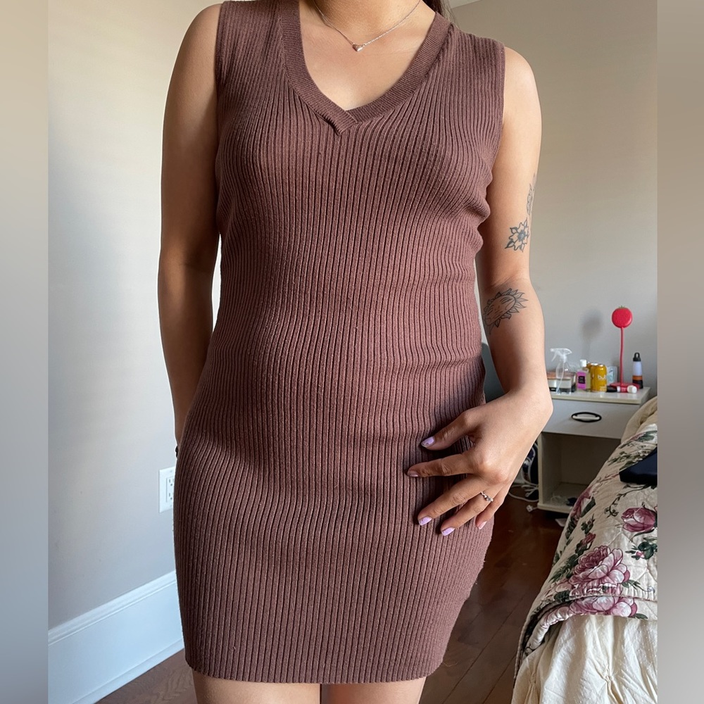 Kendall and Kyler Tight Brown Dress